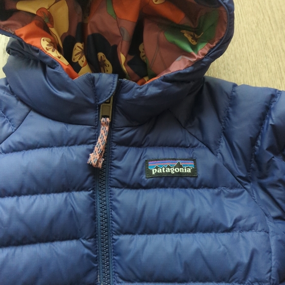 Patagonia Reversible Down Sweater Hoody Blue - Picture 3 of 4
